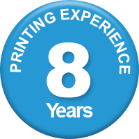 8 Years Printing experience