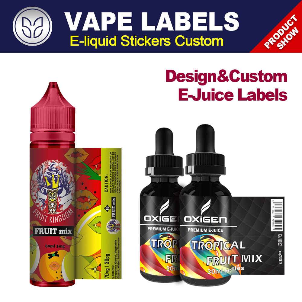 Custom vape labels e-liquid sticker ejuice labels printing and design ...