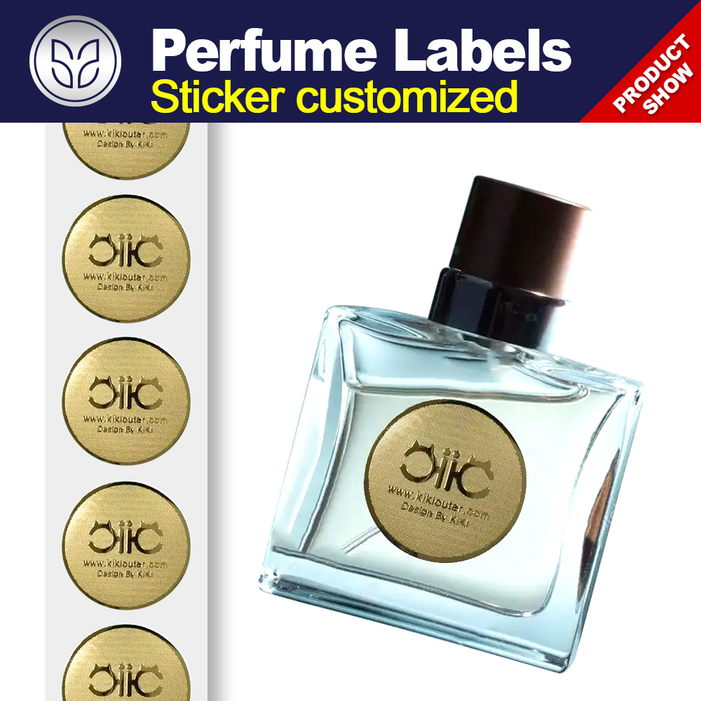 Perfume label sticker custom printing&die-cutting manufacturer for any volume bottle labels