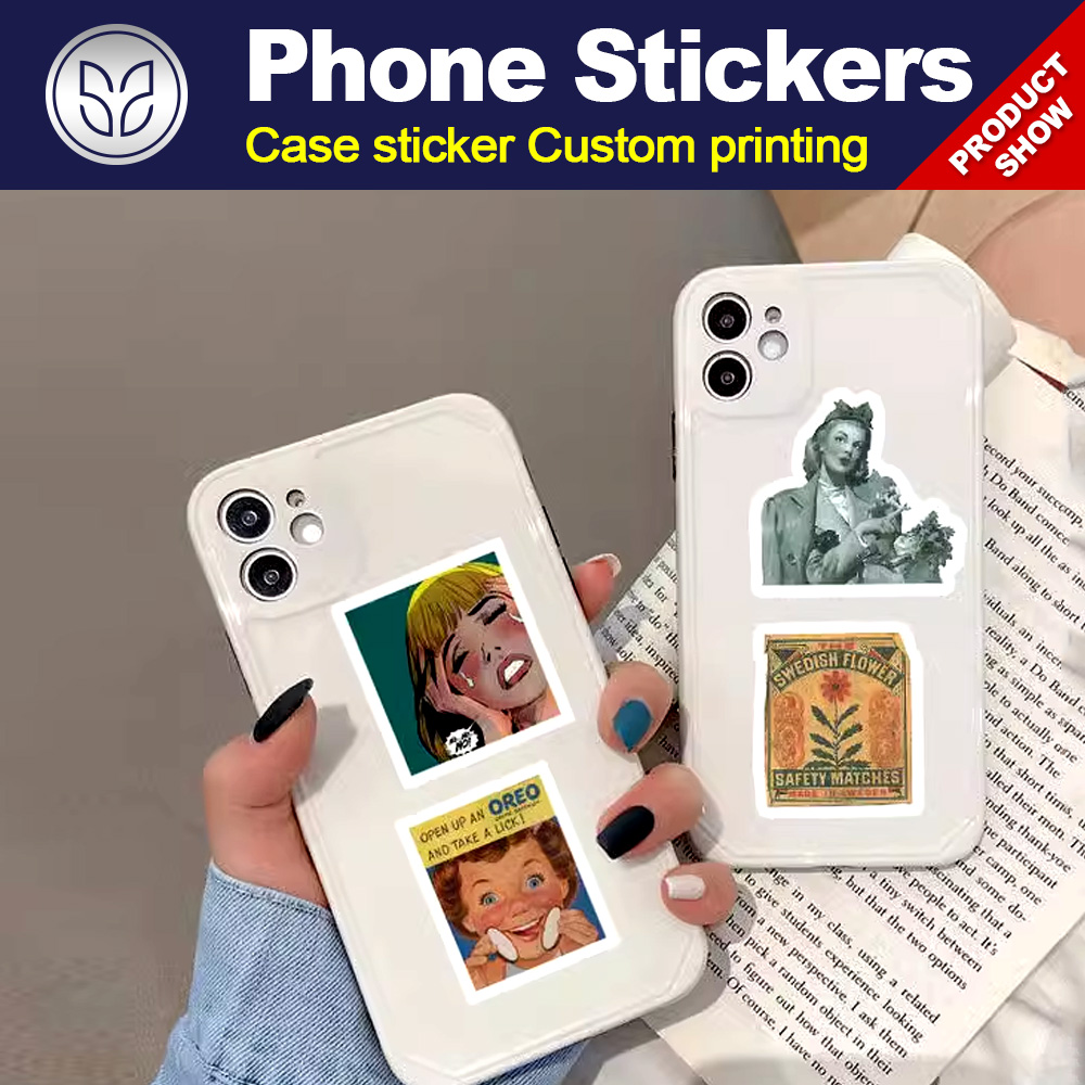 Phone case vinyl stickers for custom design printed die-cut any size and shapes